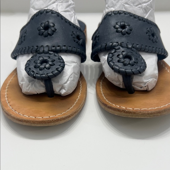 Jack Rogers Navy Leather Women's Sandals size 8 - Picture 2 of 10